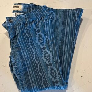 Rock & Roll Cowgirl Blue Patterned Kids Jeans